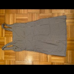 Altard state black and brown checkered mini dress